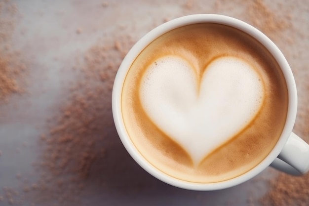 Kochająca miłość, serdeczna kawa, urok