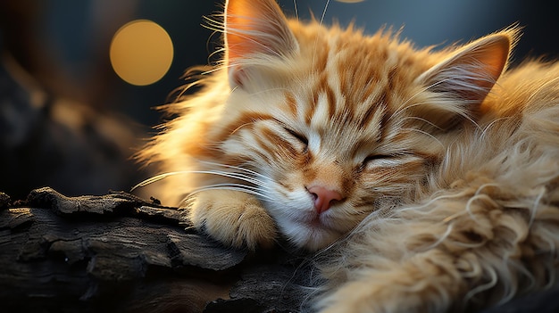 Kocie ciepło Rozgrzewający kot przytula czułego przyjaciela