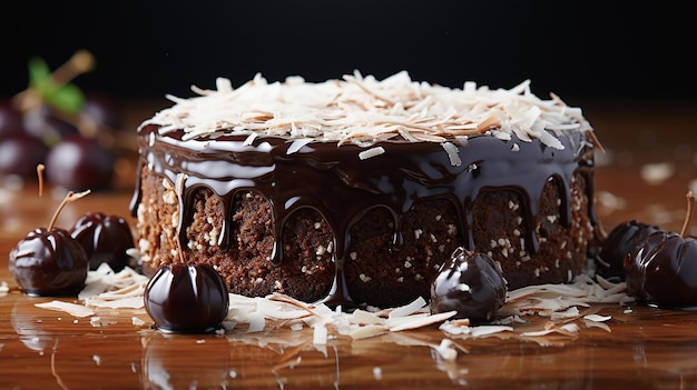 Kokosowy Patty pokryty czekoladą