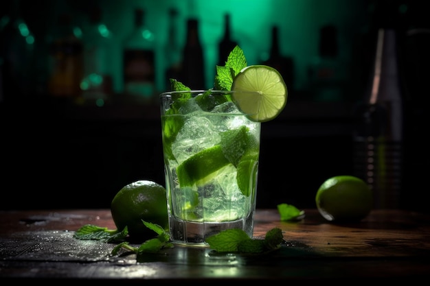 Koktajl barowy Mojito Generuj Ai