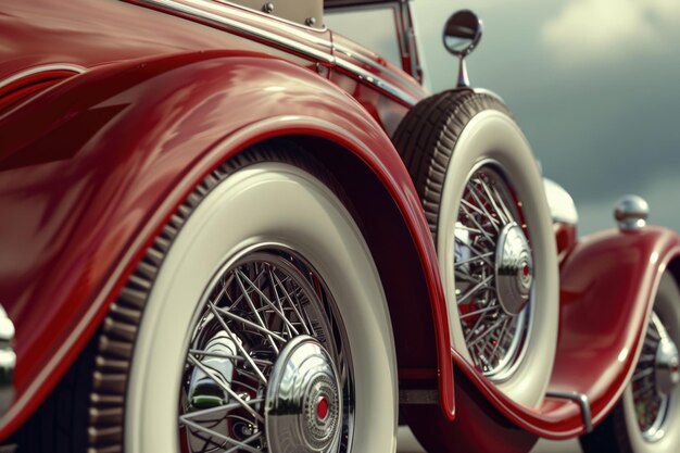 Koła vintage, klasyczne pojazdy