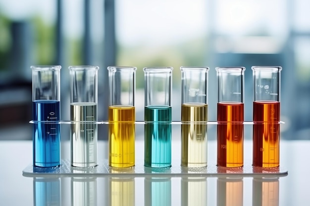 Kolby szklane do próbek płynnych odczynników Sprzęt laboratoryjny do dozowania próbek płynnych Analiza i badanie cieczy chemicznych
