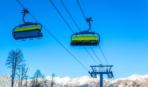 Kolejka Linowa Do Kurortu Rosa Khutor, Soczi, Rosja.