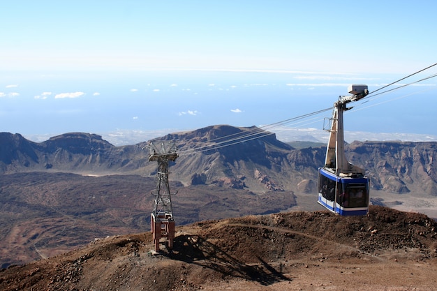 Kolejka Linowa Na Wulkanie Teide Na Wyspie Teneryfie