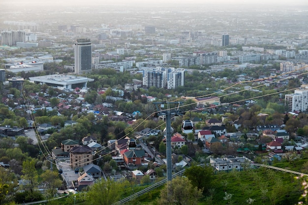 Kolejka linowa w Ałmaty