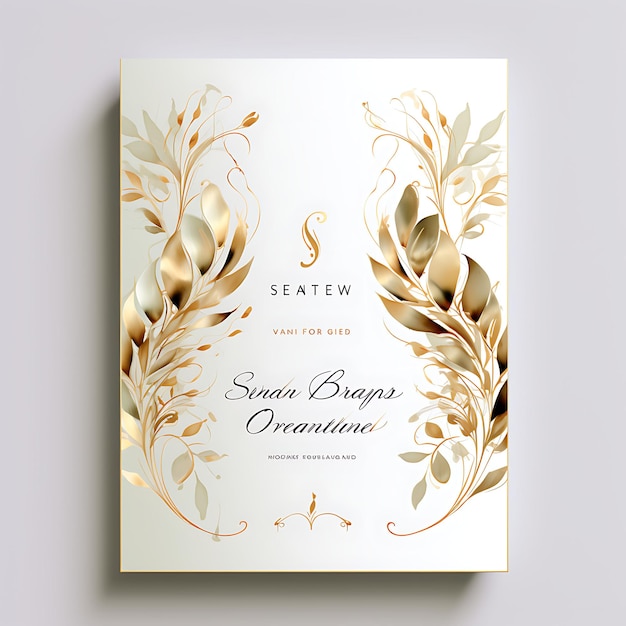 Zdjęcie kolekcja elegant gold foil wedding invitation card oval shape shimmer ilustracja projekt pomysłu