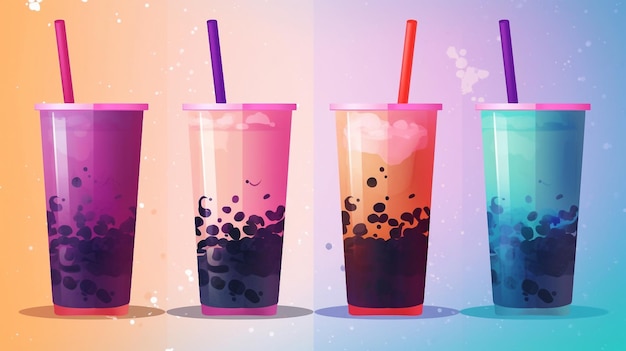 Kolekcja Generative AI Bubble Tea Cup