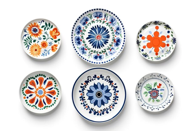 Kolekcja kolorowej portugalskiej ceramiki