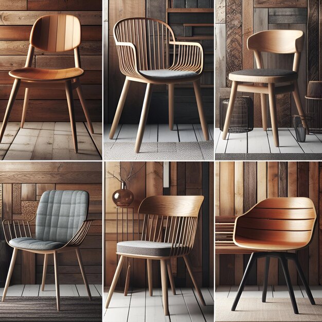 Zdjęcie kolekcja krzeseł z firmy firmy krzesła