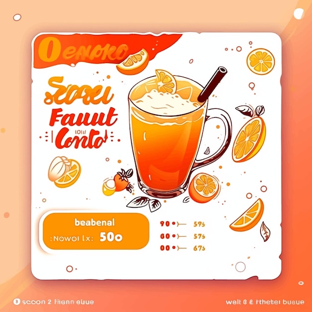 Zdjęcie kolekcja opowiadań na instagramie o soku pomarańczowym