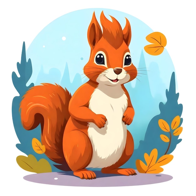 Kolekcja Playful Squirrel Clipart