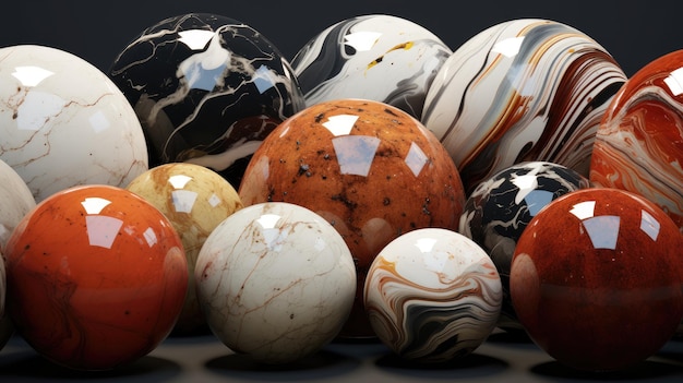 kolekcja pomalowanych jaj, w tym jedno z wielu kolorów.