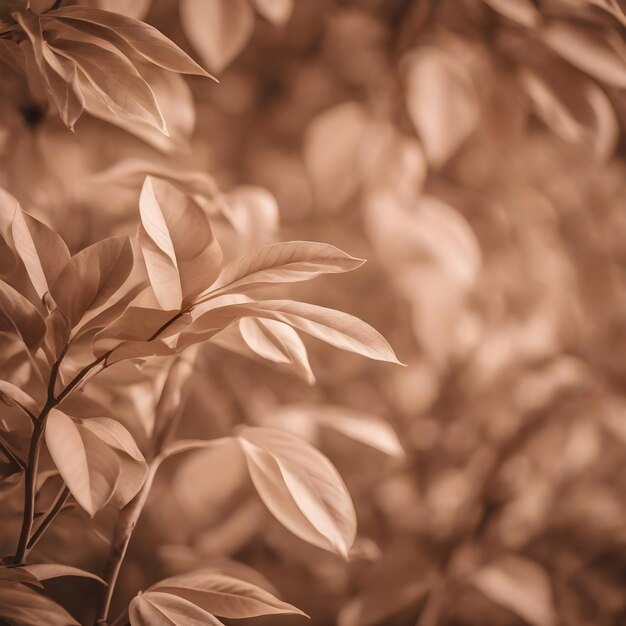 Zdjęcie kolor modny miękkie brzoskwiniowe beżowe liście rośliny bujne liście naturalne tło