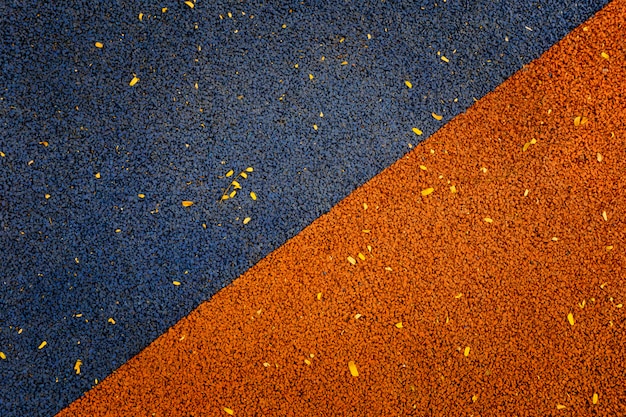 Kolor niebieski i pomarańczowy podłogi z gumy Odtwórz tło podłogi parku