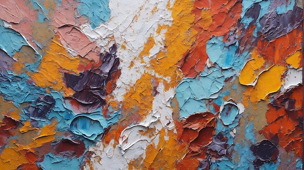 Kolor tekstury Ręcznie rysowany obraz olejny na płótnie Abstrakcyjne tło sztuki Nowoczesna sztuka współczesna
