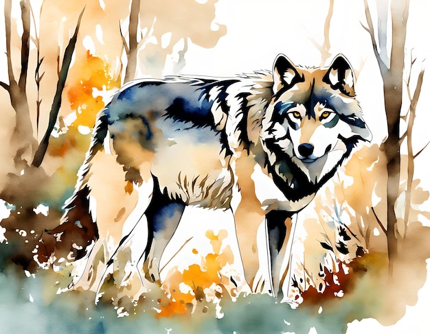 Kolor wilka wodnego w środowisku naturalnym