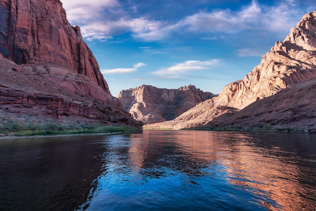 Kolorado w kanionie glen arizona stany zjednoczone ameryki