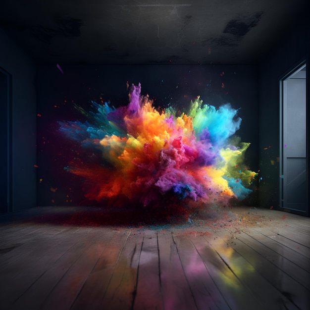 Kolorowa eksplozja generatywnej ilustracji Ai