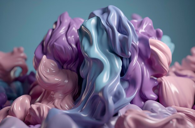 Kolorowa eksplozja kreatywności: Creamy Paint Unleashed stworzona przy użyciu technologii Generative AI