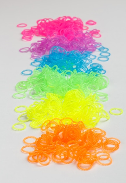 Zdjęcie kolorowa elastyczna guma