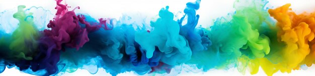 Zdjęcie kolorowa i kolorowa ciecz w stylu fawistycznych wybuchów kolorów miękka mgła kolorowa