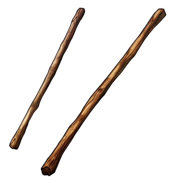 Kolorowa indyjska gra Dandi Biyo Stick Brown Wood Hardwood Two Piece S Creative Traditonal Objects