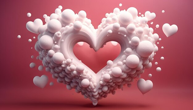 Kolorowa kompozycja, symbolika i romantyzm miłości 14 lutego Dzień Walentynek