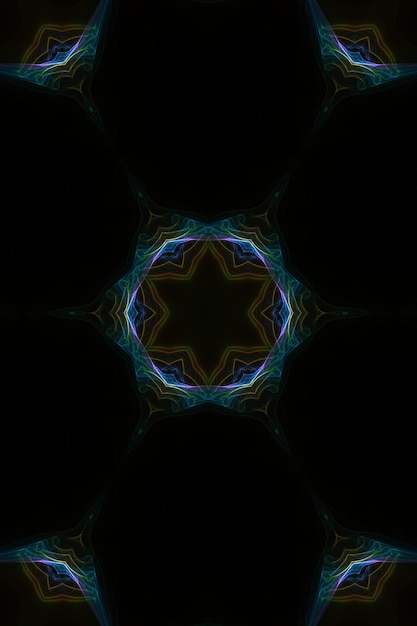 Kolorowa linia i fala w tle Tapeta z geometrycznym banerem