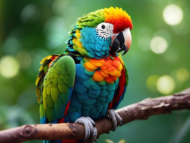 Kolorowa papuga-macaw