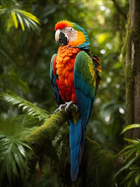 Zdjęcie kolorowa papuga