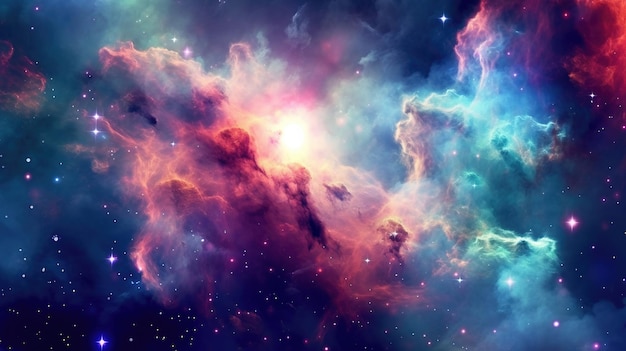 Kolorowa przestrzeń galaktyka chmura mgławica Wszechświat nauka astronomia Supernowa tapeta tło