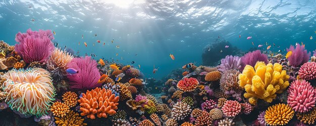 Kolorowa Rafa Koralowa Pełna życia