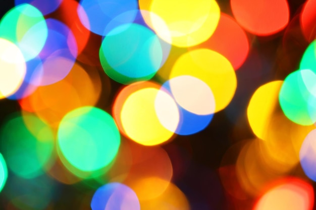 Zdjęcie kolorowa świąteczna iluminacja