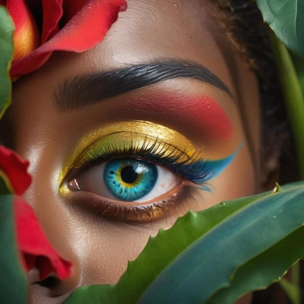 Kolorowa sztuka oczu