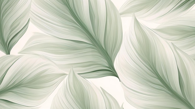 Zdjęcie kolorowa tekstura liści roślin, ilustracja tła, generatywna ai