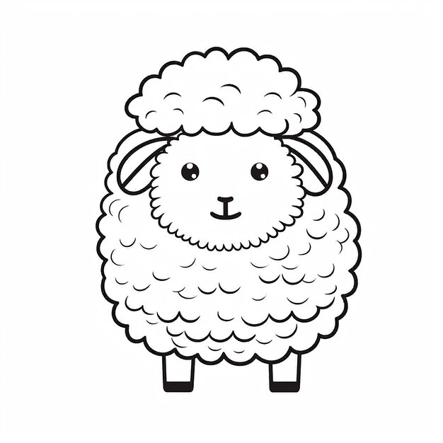 Kolorowanie Płaskie Owce