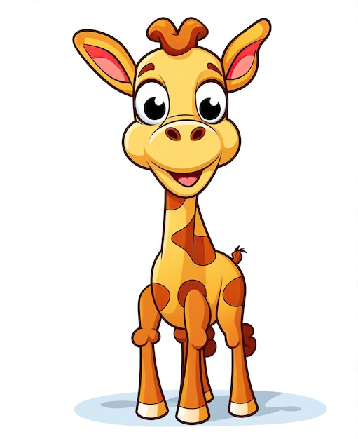 kolorowanka do kreskówki żyrafa dla dzieci