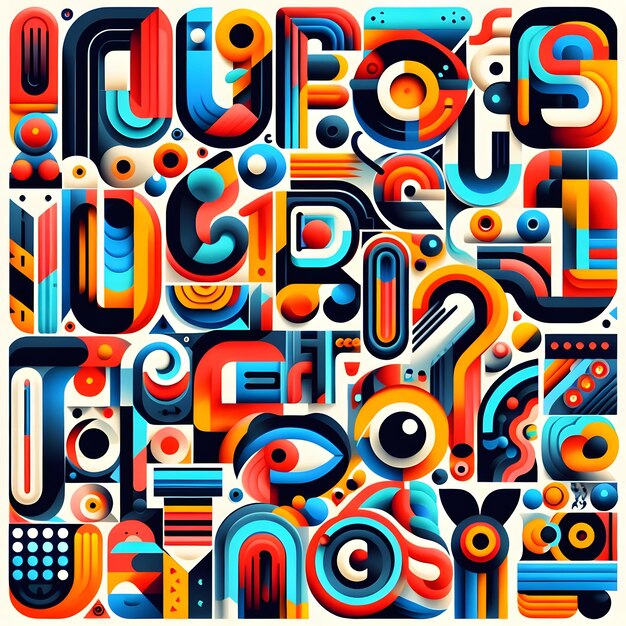 Kolorowate litery alfabetu Kolekcja dla kreatywnych projektów
