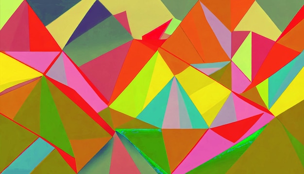 Zdjęcie kolorowe abstrakcyjne kształty geometryczne na tle okładki