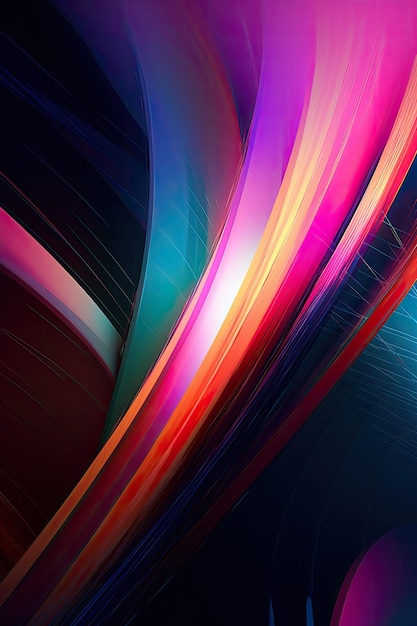 Kolorowe abstrakcyjne tapety na iPhone'a i Androida. ta tapeta nosi tytuł różowy i niebieski.