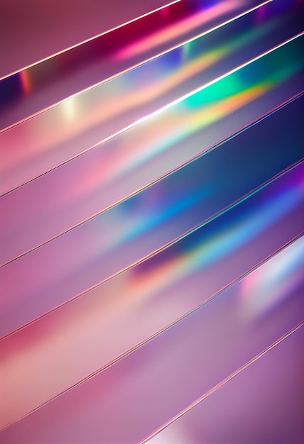 Kolorowe abstrakcyjne tło pastelowe gradientowe odbicie holograficzne