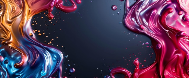 Kolorowe abstrakcyjne tło z kropelami wody