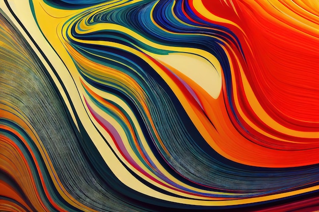Kolorowe abstrakcyjne tło z nowoczesnym szablonem w kształcie kręconego wzoru do projektowania