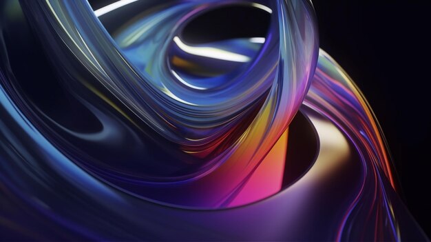Kolorowe abstrakcyjne tło ze spiralnym projektem.