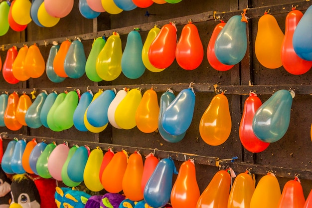 Zdjęcie kolorowe balony na karnawale