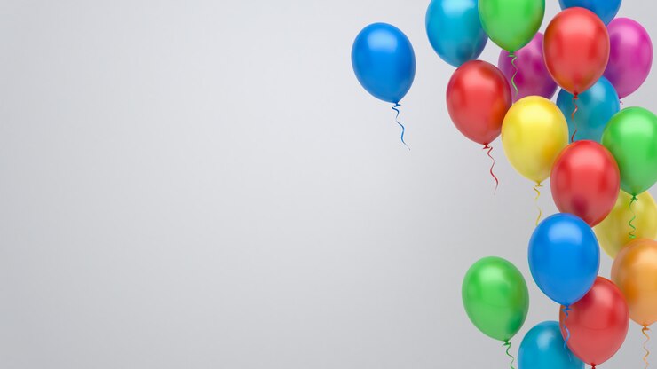 Zdjęcie kolorowe balony tło