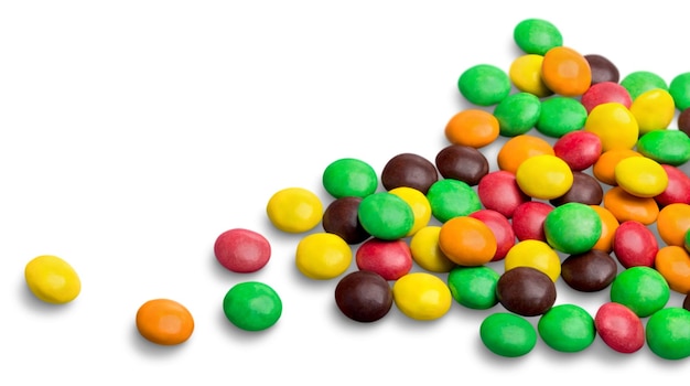 Kolorowe cukierki w czekoladzie
