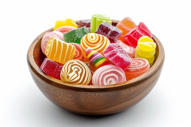 Kolorowe cukierki w misce