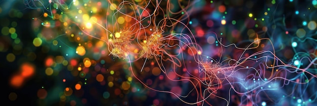 Zdjęcie kolorowe fale cyfrowe w ruchu tło dla procesów technologicznych prezentacje naukowe itp.