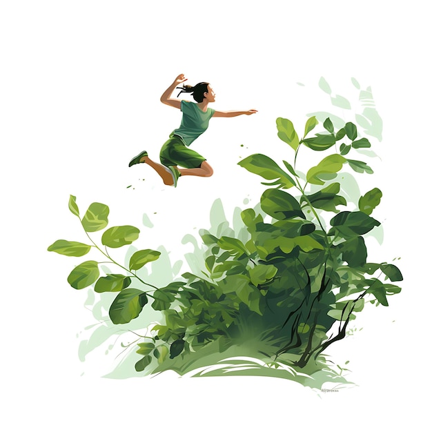 Kolorowe filipińskie Luksong Tinik Jumping Game Zielone Liście Naturalne Br Kreatywne Tradycyjne Obiekty